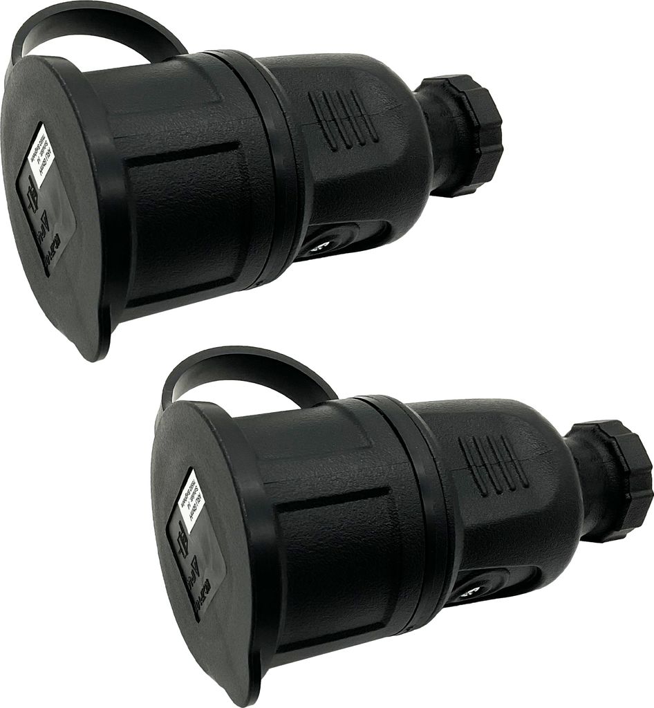 2x ARLI Schutzkontaktkupplung mit Deckel 16A IP44 Produktbild 