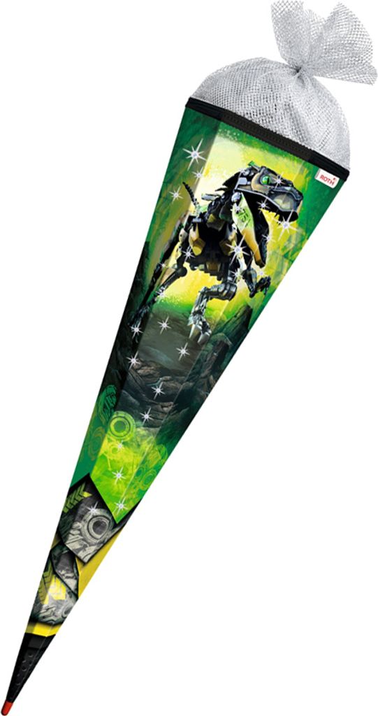ROTH 678844 Schultüte "Robo-Rex" eckig 850 mm mit Effekt Image du produit 