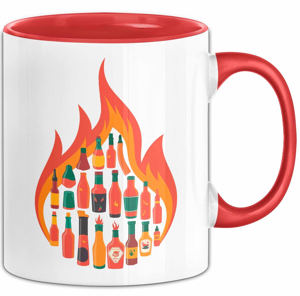 Soßen Enthusiast Tasse Geschenkidee für Geschmacks Fan (Rot)