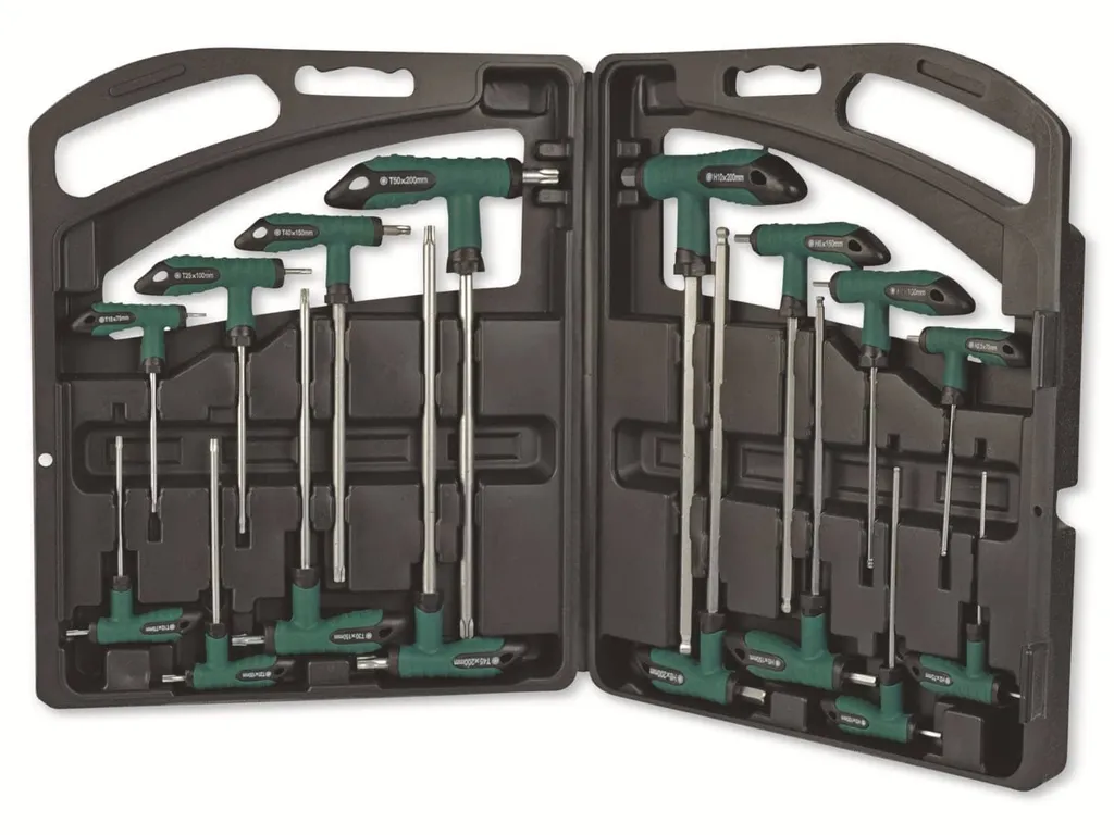 Brüder Mannesmann Tournevis d'angle 16 pièces - Kit de vissage déporté