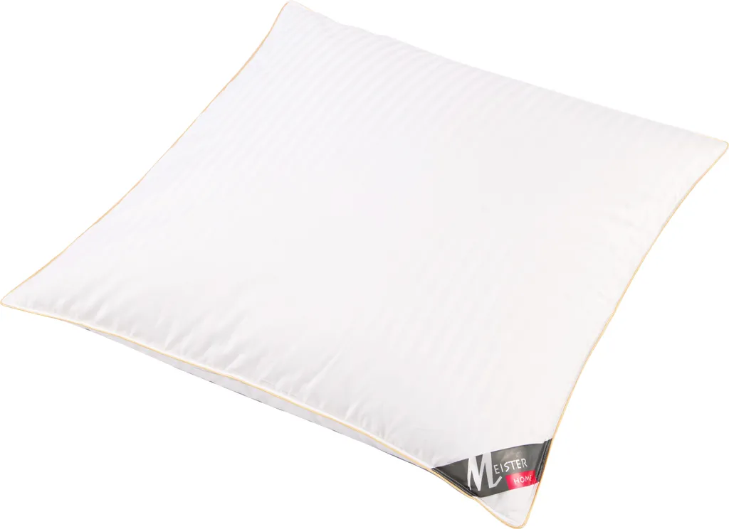 Oreiller Anti-Affaissement 80x80 cm Plumes et Coton - Fini le Mal de Cou