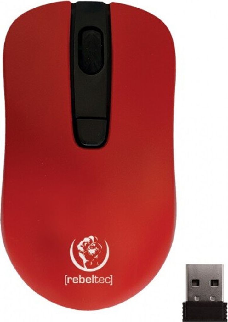 Optical wireless mouse Rebeltec STAR red Zdjęcie produktu 