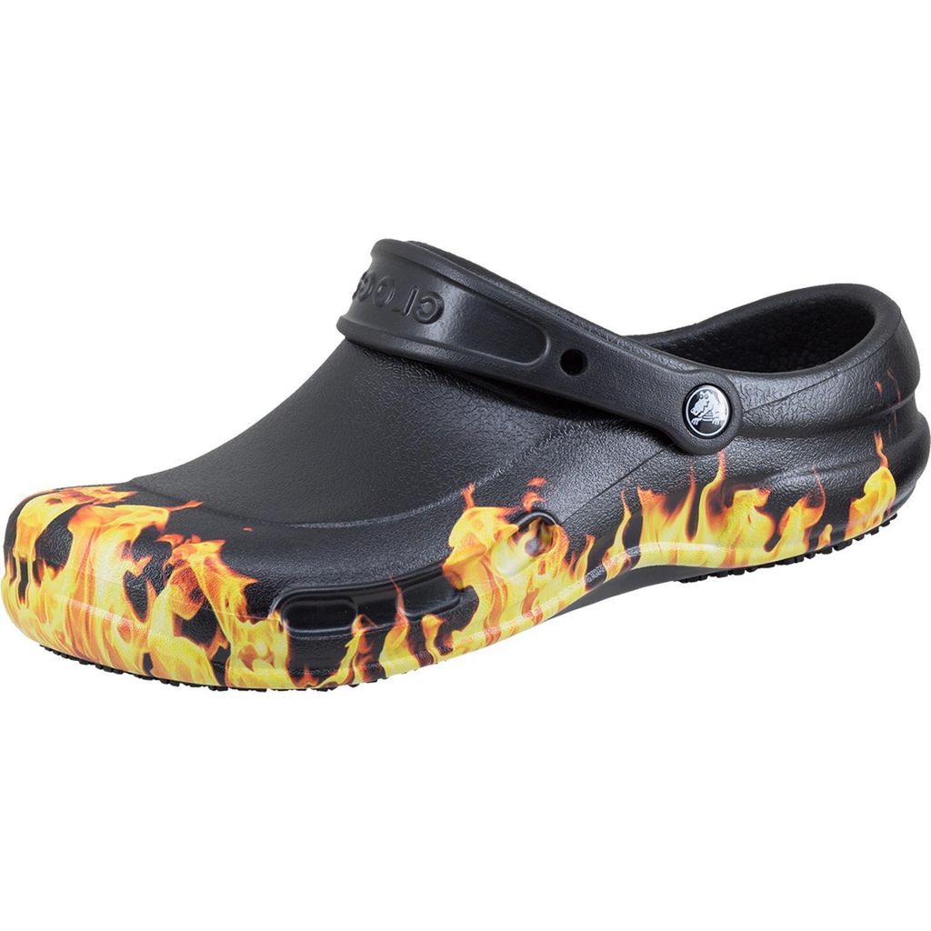 Crocs Bistro Graphic Clog schwarz/flamme Gr. 38/39