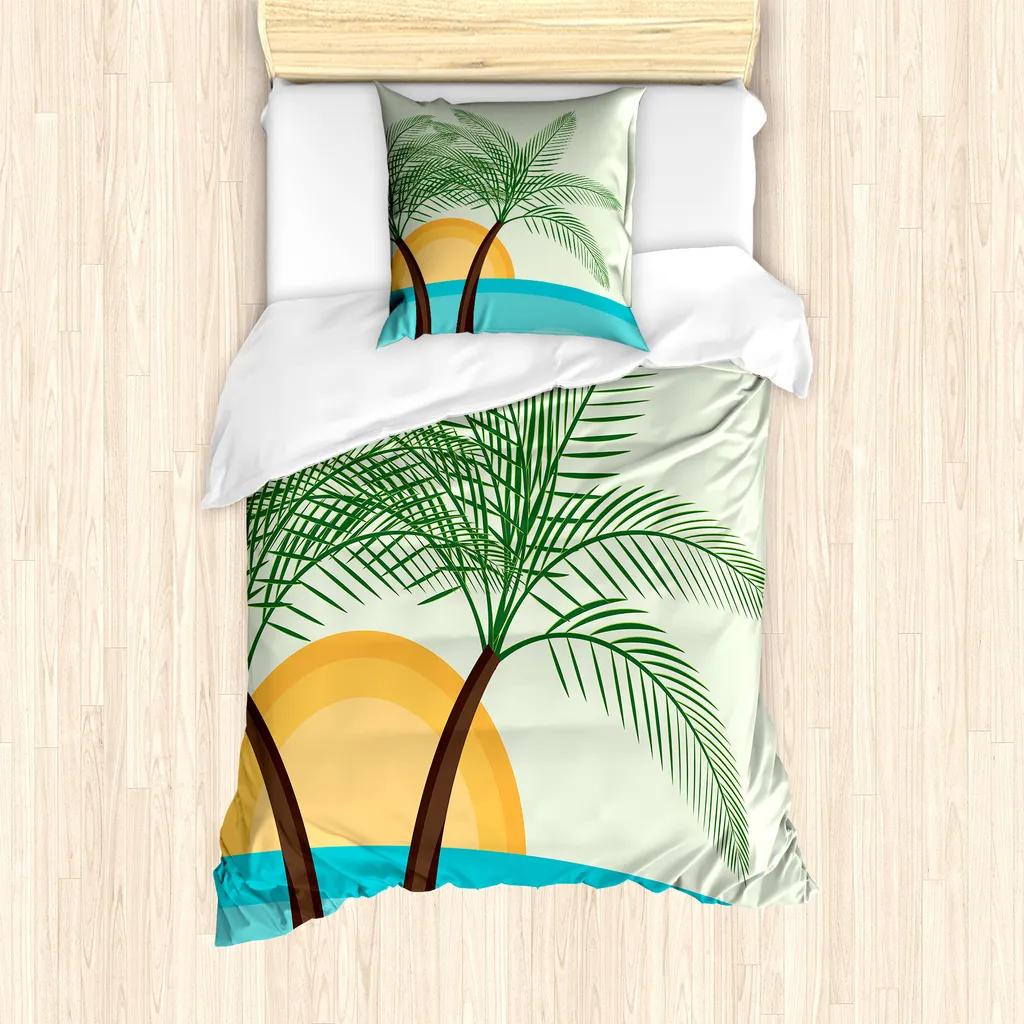 Biancheria Letto Singolo Beach Style 135x200 ABAKUHAUS Federa 80x80