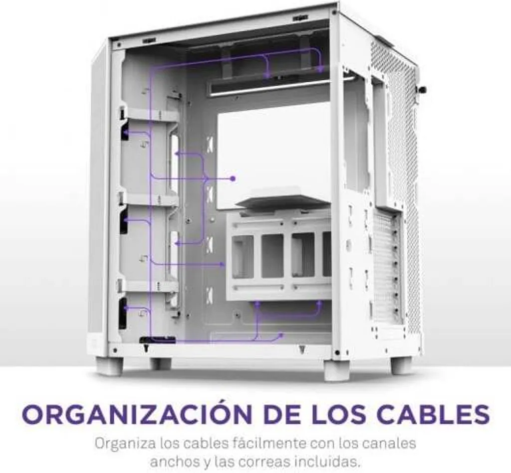 Boîtier PC de jeu NZXT H6 Flow Blanc idéal pour le watercooling - 17
