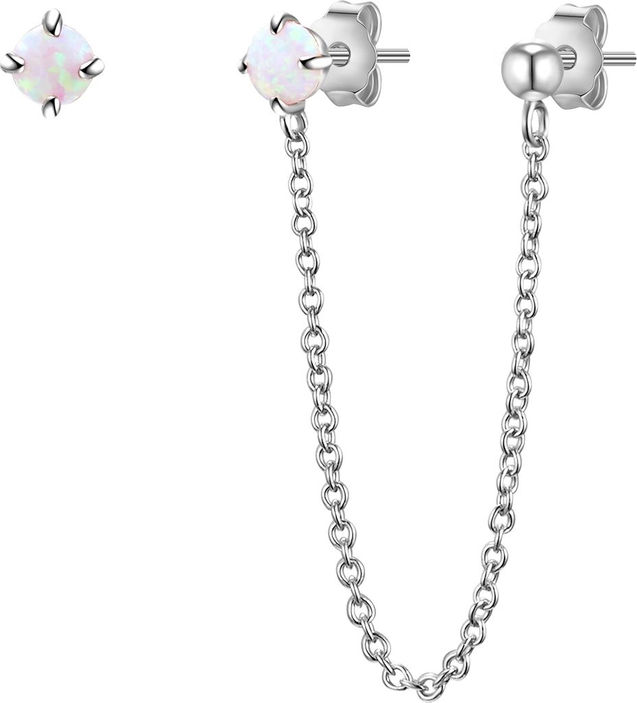 Glanzstücke München Ohrstecker Sterling Silber Opal (synth.) 50080755