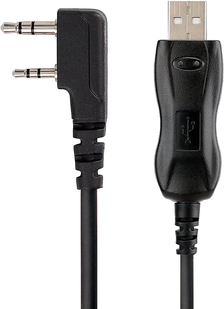 Lazmin112 Walkie-Talkie Programmierkabel | USB Für BF-T1 & BF-9100A, 104 Cm, Inkl. CD-Software