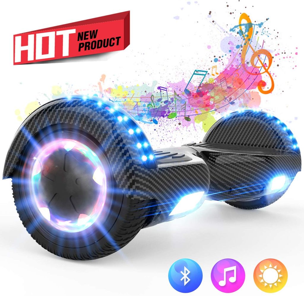 Hoverboard Bluetooth Lautsprecher Roller Skateboard Scooter LED Electric ZweiRad 