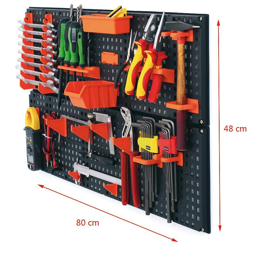 Support outils ORDERLINE NTB1 mural modulable avec crochets robustes - 3