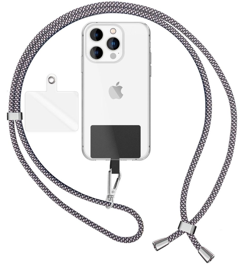 NALIA Universal Lanyard mit 2 Pads & Karabinerhaken - 160cm Produktbild 