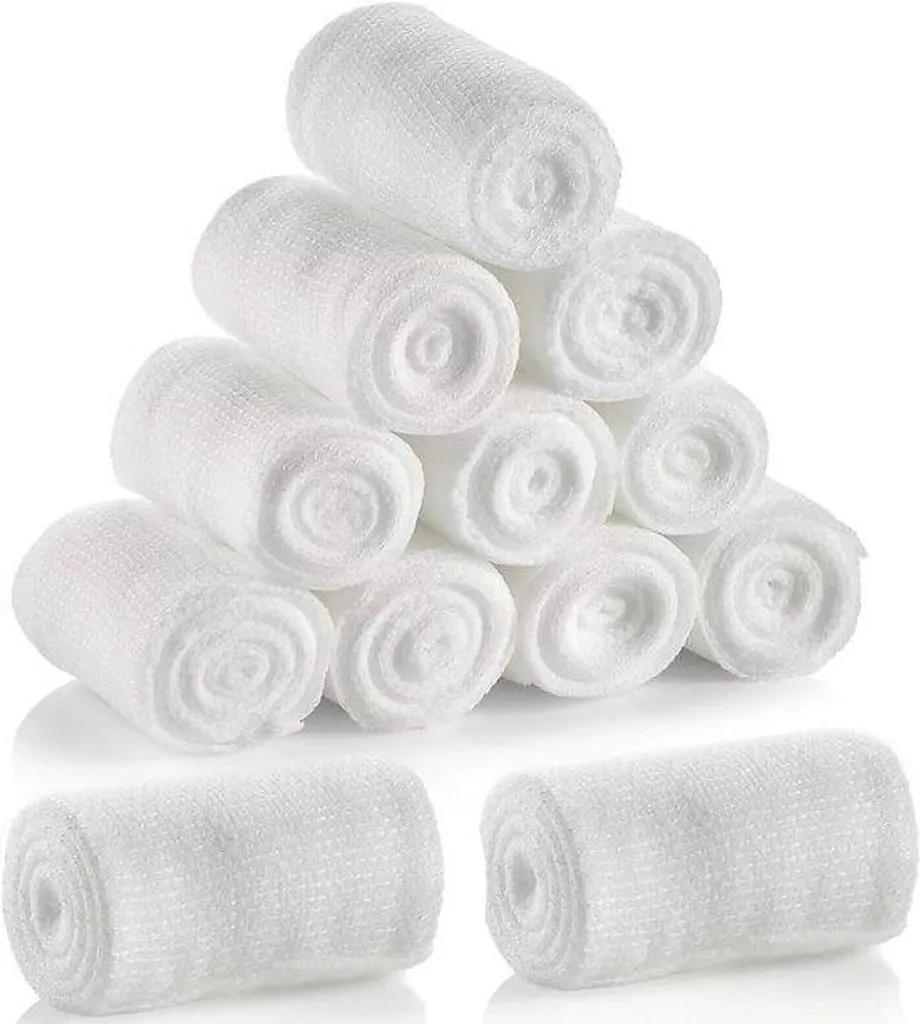 Bande de pansement respirante et extensible 10 cm grand rouleau