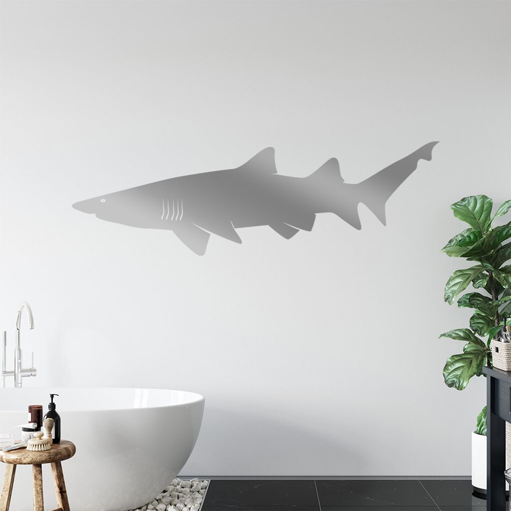 KIWISTAR Haifisch Grundhaie Wandtattoo in 6 Größen - Wandaufkleber Wall Sticker - Dekoration, Küche, Wohnzimmer, Schlafzimmer, Badezimmer