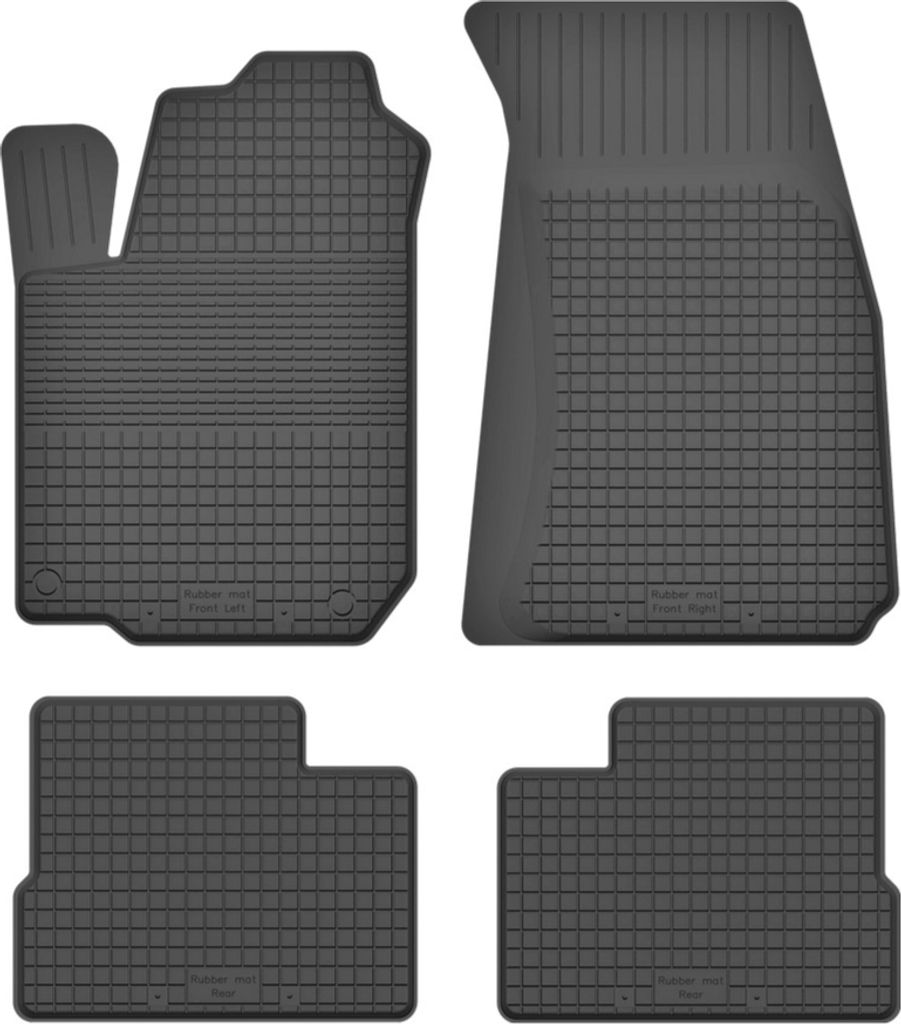 Gummifußmatten 4er Set, universell für: Mitsubishi Outlander I SUV (2001-2006)