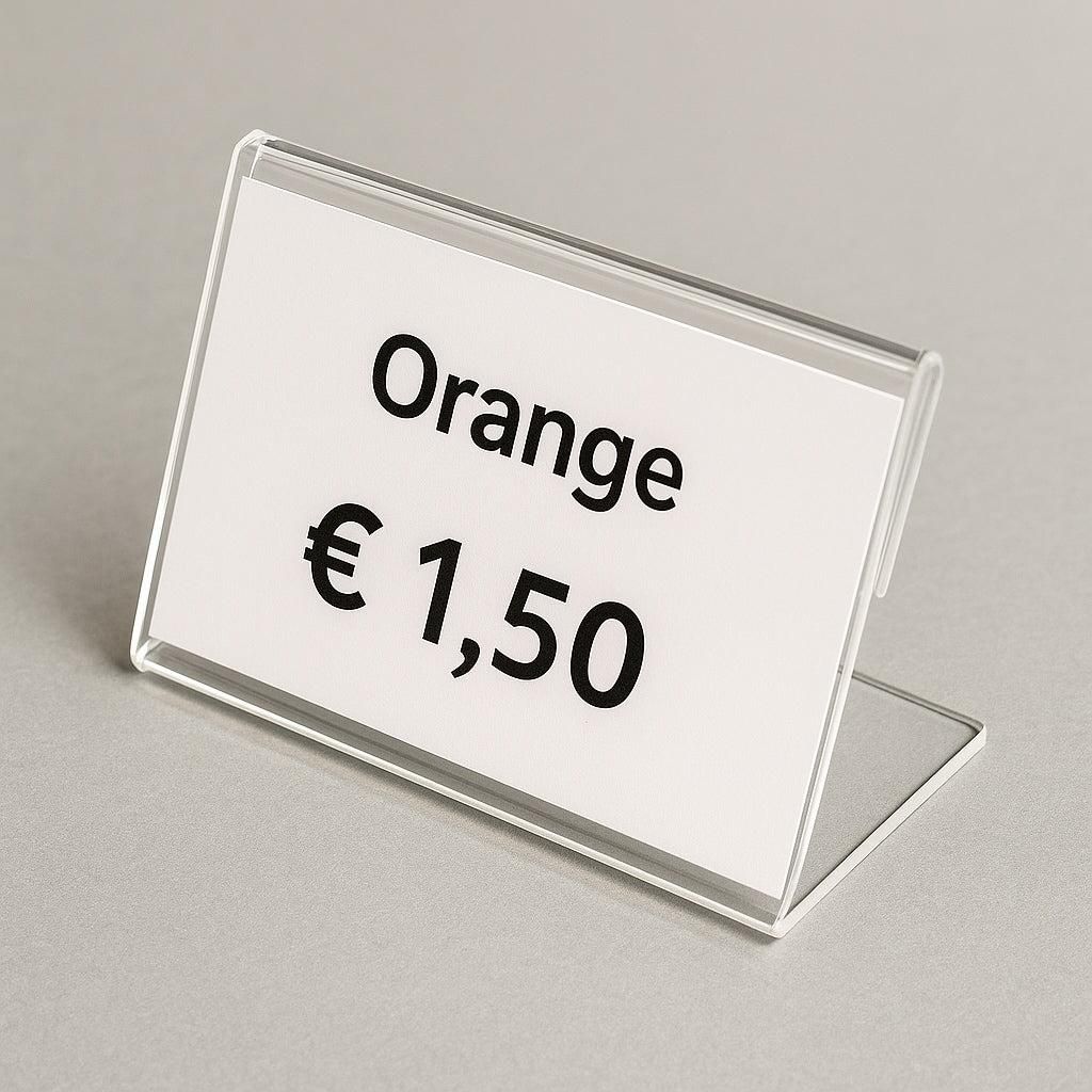 Mini-Tischaufsteller aus Acrylglas 8 x 5 cm – 10er-Set, Produktbild 