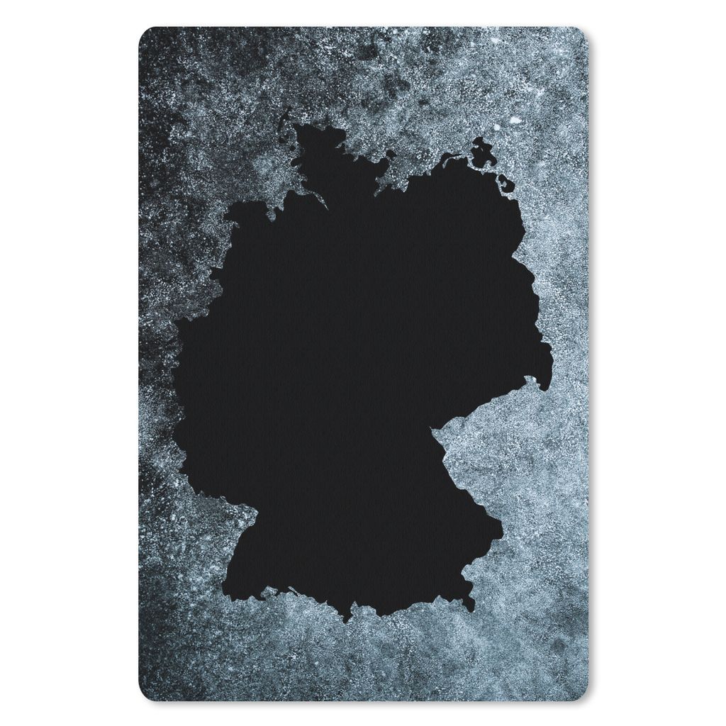 MuchoWow Mauspad Mousepad Karte - Deutschland - Grau 40x60 cm - Mousepads - Maus Mat - Pad - Mausunterlage - Schreibtisch Accesoire