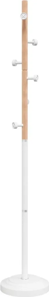 Portemanteau blanc 177 cm en fer époxy haute résistance Modèle Atlas