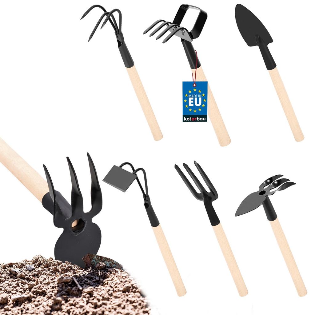 KOTARBAU® Mini záhradné náradie Vidlicový kultivátor Obrázok produktu 