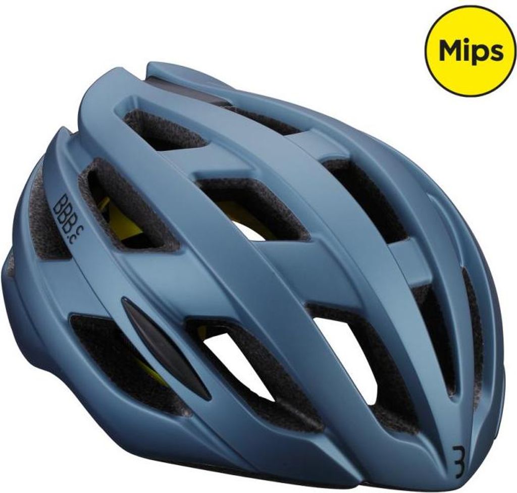 BBB Cycling Helm Hawk MIPS L matt heritage blau - leichter Allround-Fahrradhe...