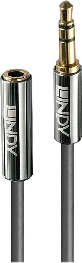 LINDY Cavo Prolunga Jack 3,5mm Cromo Line 2m | Hi-Fi Audio Premium