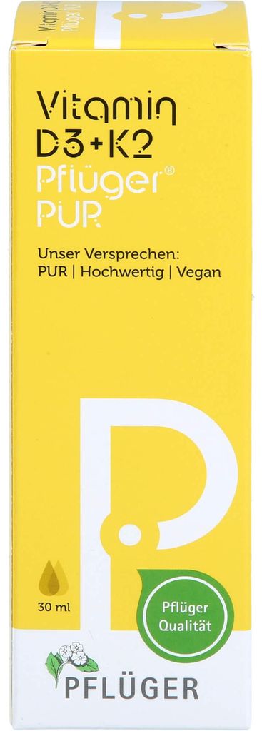 Vitamin D3+K2 Pflueger PUR 500 I.E. / 25 ug