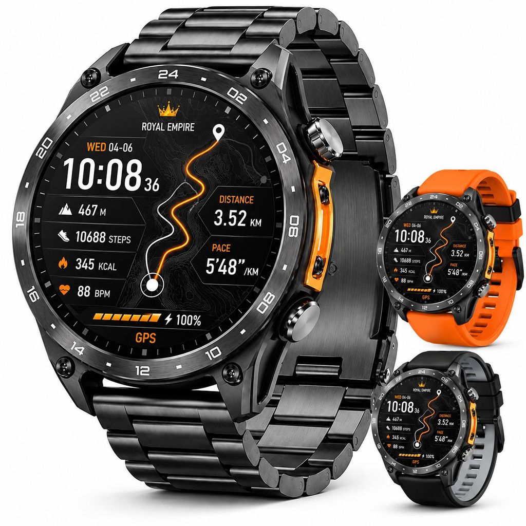Royal Empire HD Pro GPS Smartwatch Uomo - AMOLED 1,43" con Immagine del prodotto  Immagine generata dall'IA