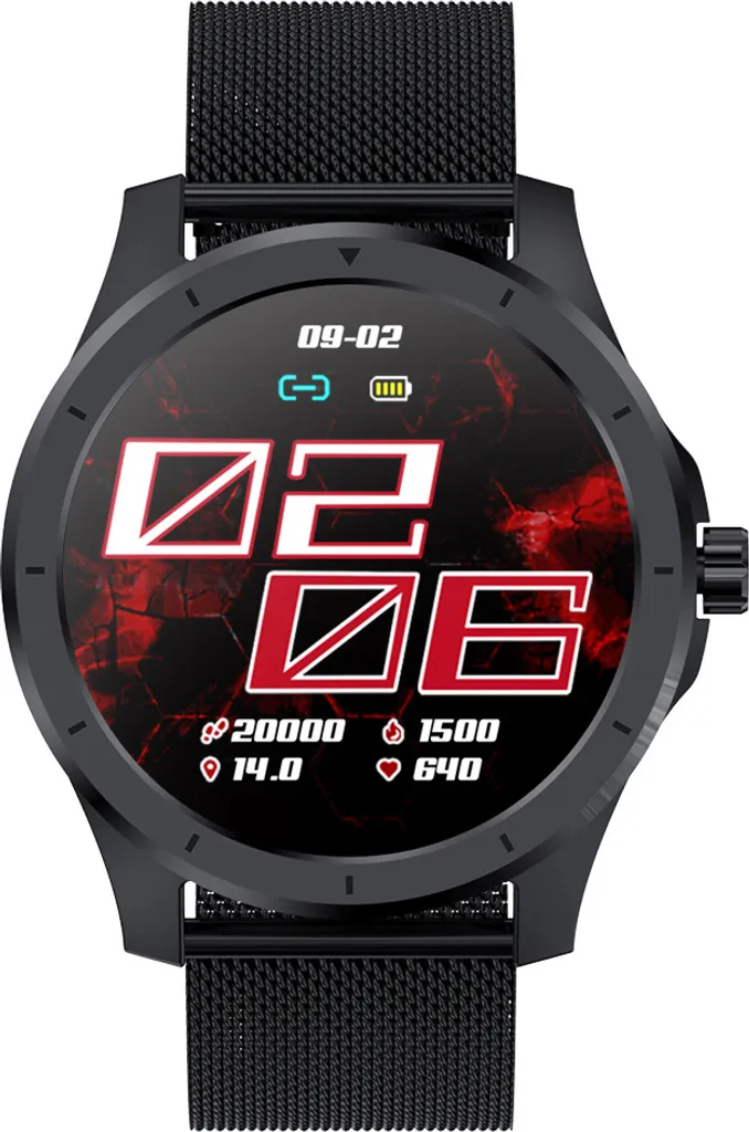 INF Smartwatch 1.43 Pollici Retina Nero - Design Ultra-Sottile Bluetooth