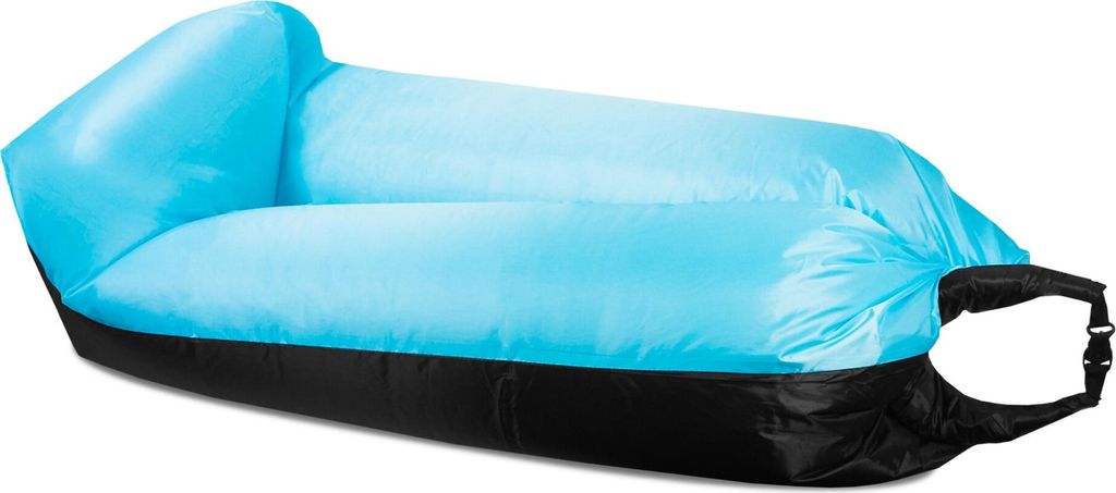 Aga LAZY BAG kanapa na powietrze 230x70 cm Czarny/Niebieski Zdjęcie produktu 