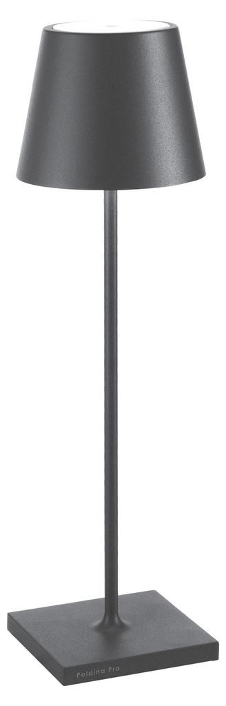 Zafferano - Lampada da Tavolo Poldina Pro Grigio Scuro Immagine del prodotto 