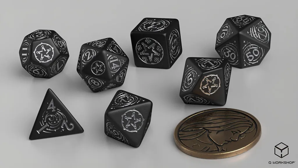 Jeu de dés The Witcher Yennefer : L'étoile d'obsidienne officiel Q-Workshop