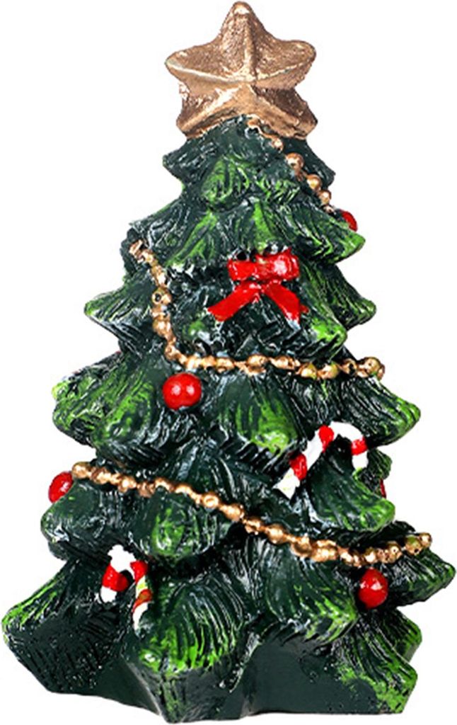 Mini-Weihnachtsbaum, Tischdekoration, Miniatur-Weihnachtsbaum, Weihnachtsstrümpfe, Stöcke, Schleife, geschmückter Weihnachtsbaum für Zuhause, W...