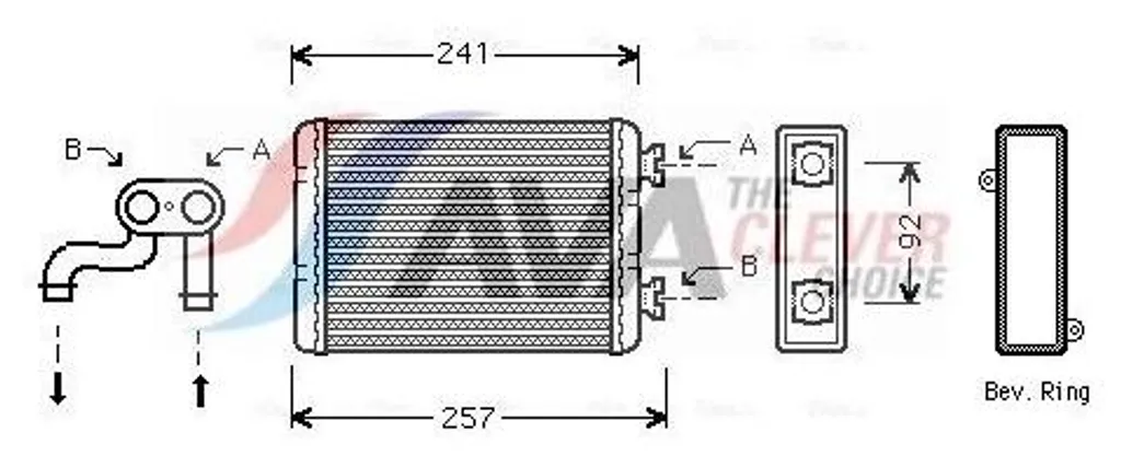 Chauffage de voiture AVA COOLING BWA6257 : Idéal pour l'hiver et froid
