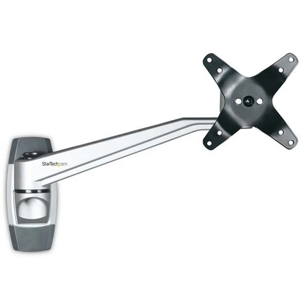Bras mural pivotant de 26 cm pour écran plat VESA - Support robuste 30" - 3