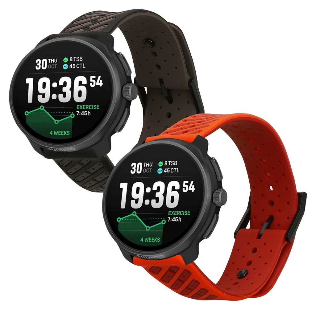 kwmobile 2x Uhrenarmband für Suunto Race 2 / RUN / Race S / Suunto vertical / 9 Peak / 5 Peak Armband - Fitnesstracker Band Set aus TPU Silikon -