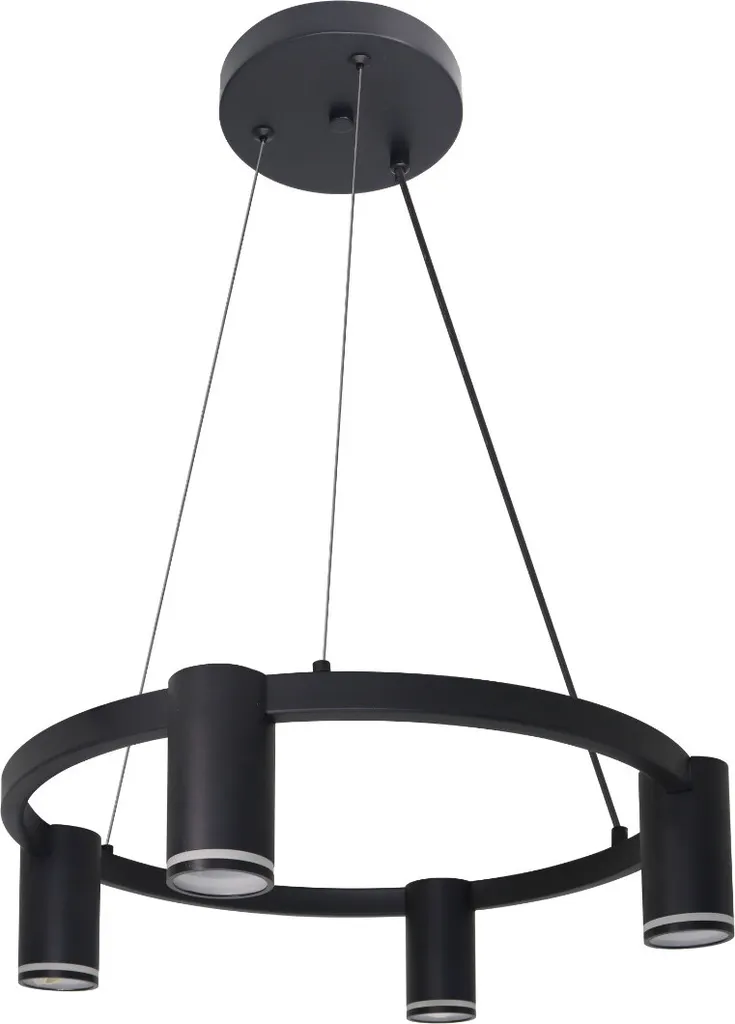 Spot Paris Noir Polux 4xGU10 en Aluminium 100cm - Rampe d'Éclairage Chic