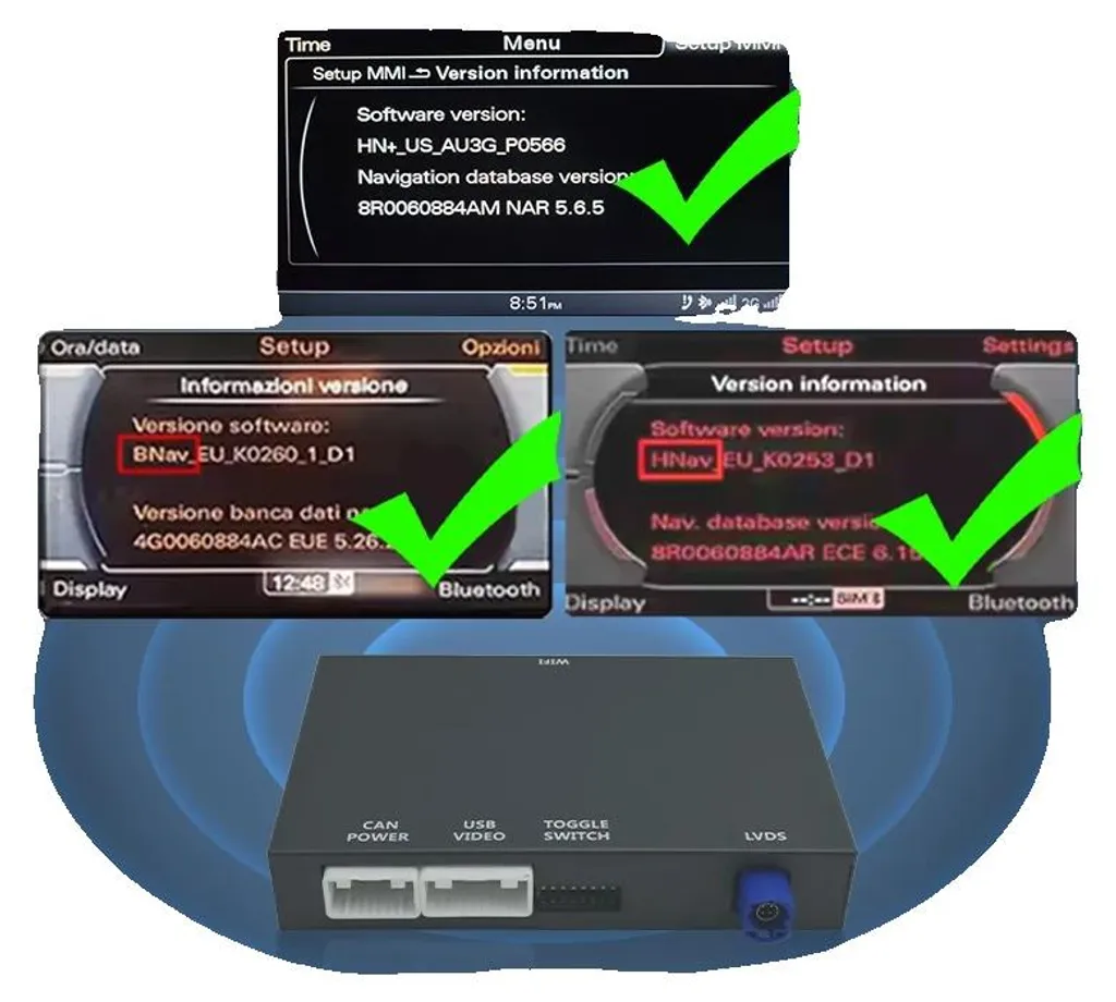 Module CarPlay sans fil Audi A8 D4 Installation Plug and Play Audio HD