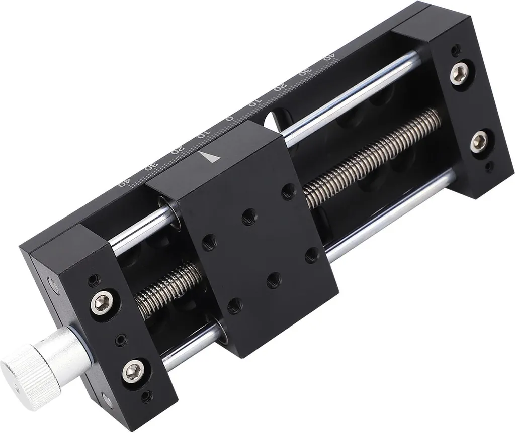 Support de guidage manuel axe X pour microscope et alignement optique - 9