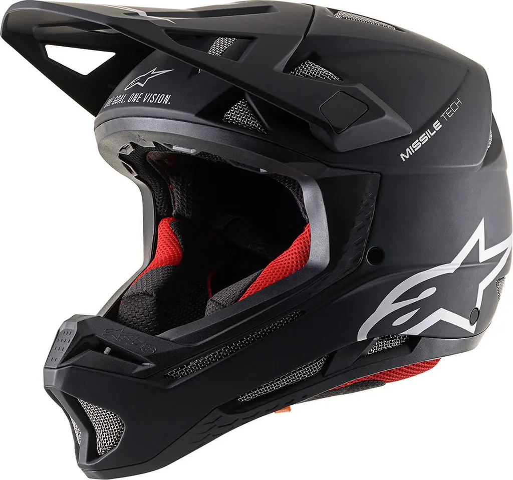 Casque Alpinestars Missile Tech Technologie Carbone Noir Downhill XL