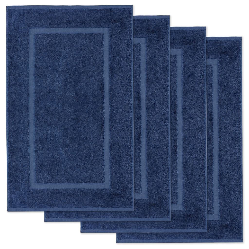 Lavea® 4er Set Badematte 50x80 cm, Badezimmerteppich 100% Produktbild 