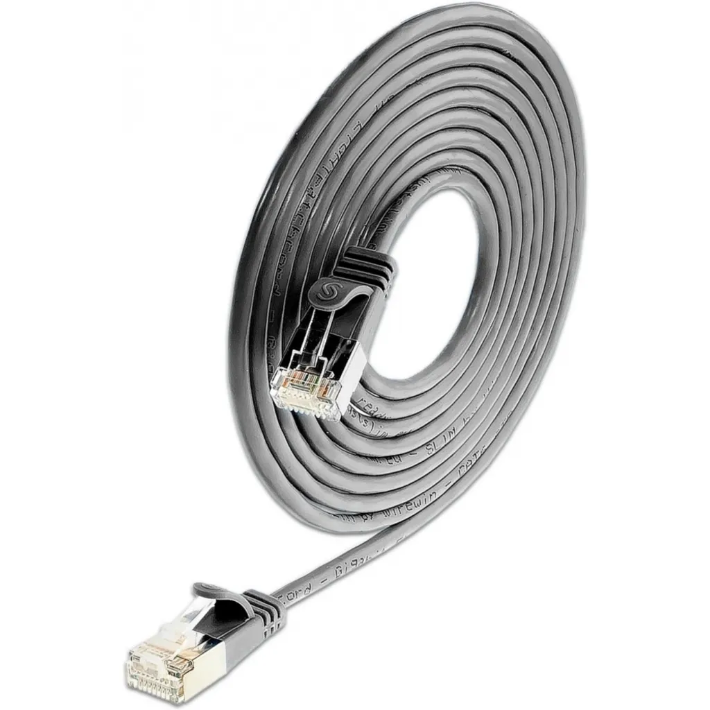 Cavo Patch Cat6 SLIM 0.5m Nero | U/FTP per Switch e Rack