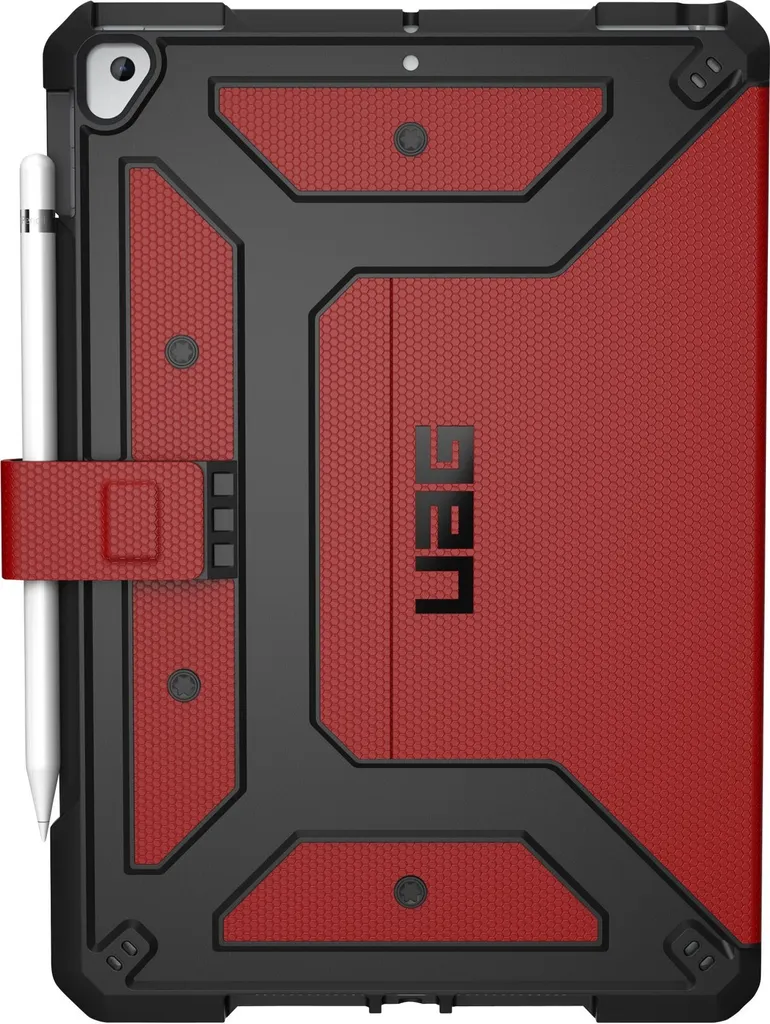 Coque iPad 10.2 UAG Metropolis Rouge - Protection intégrale antichoc
