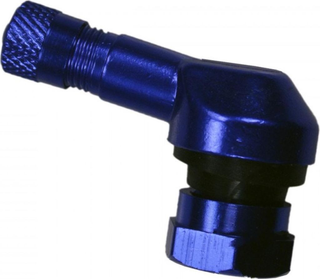 JMP Ventil gewinkelt Aluminium blau 11,3mm