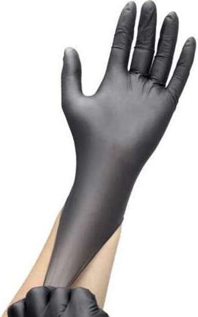 Mercator Medical Nitrylex Einmalhandschuhe, schwarz, Produktbild 24