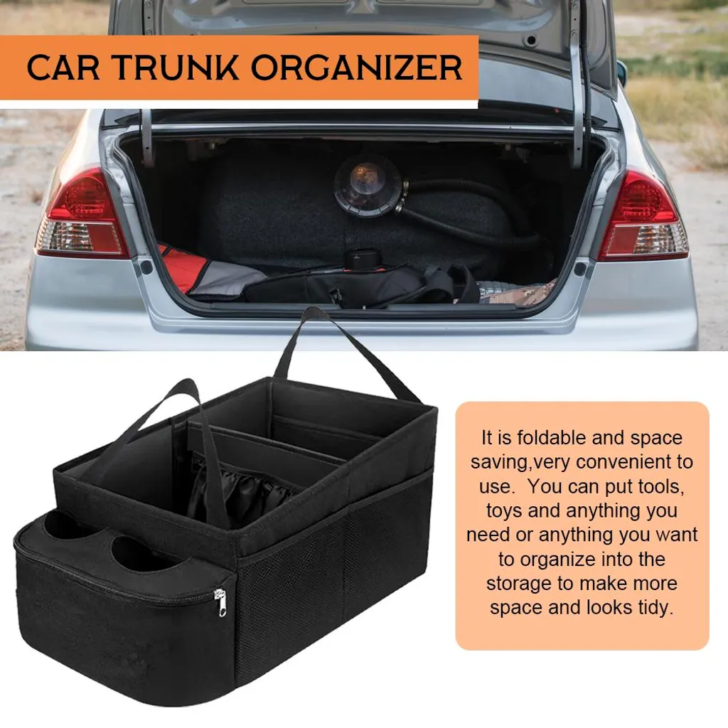 Boîte de Rangement Voiture Imperméable - Pack de 2 Sacs Haute Densité