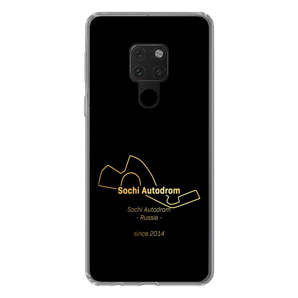 MuchoWow Handyhülle Schutzhülle Hülle für Huawei P40 Lite Sotschi - Rennstrecke - F1 Silikon Softcase Handy Hülle - Handy