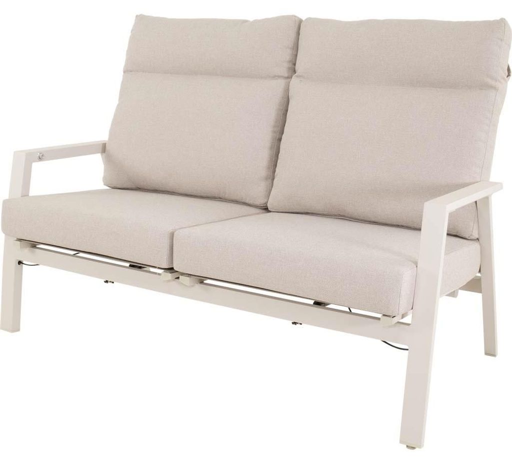 Lesli Living - Zweisitzer-Sofa Ohio - Beige - 152x81x98cm Produktbild 