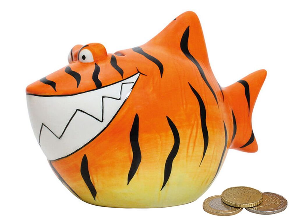Ceramiczna skarbonka Rekin tygrysi Zdjęcie produktu 
