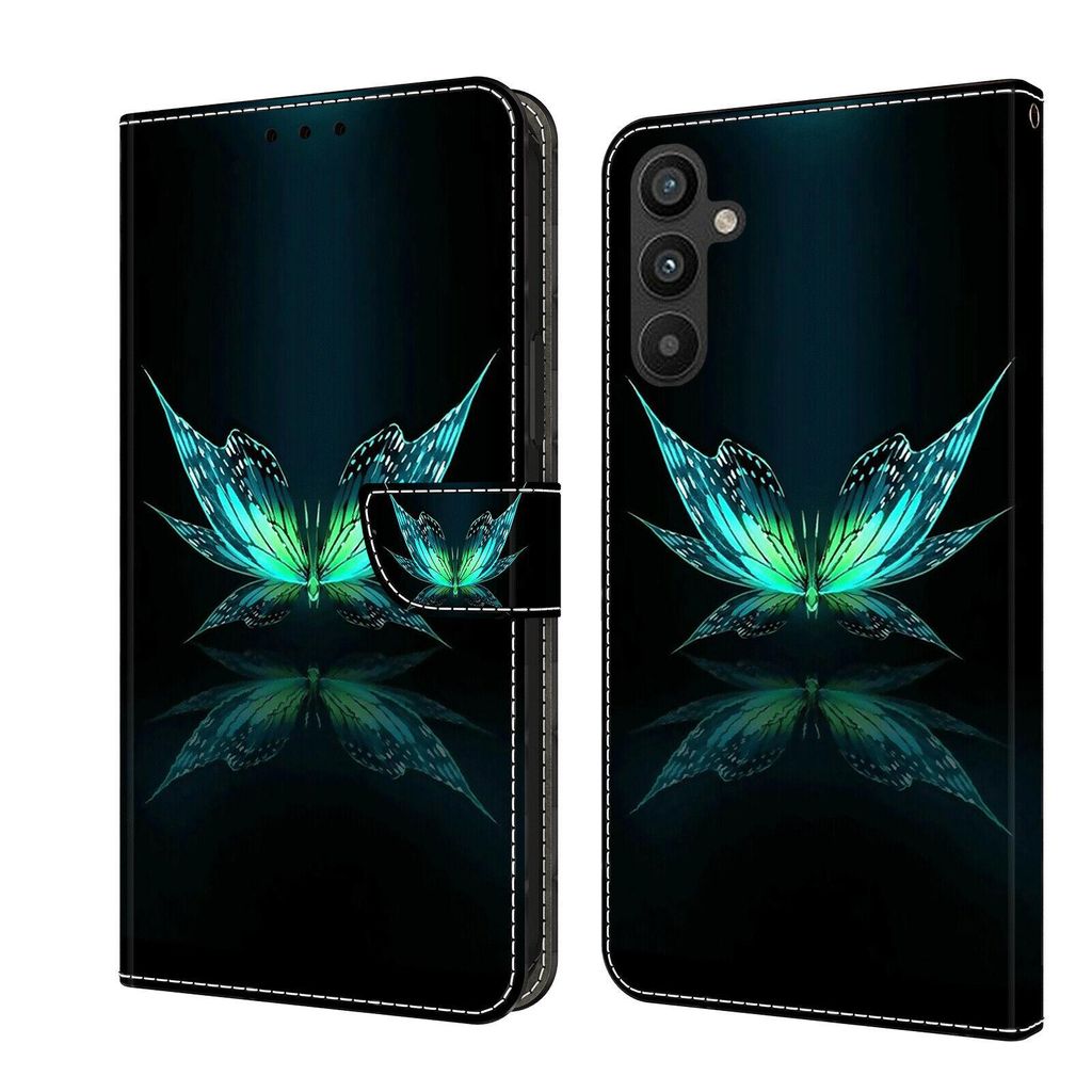 CLM-Tech Handyhülle kompatibel mit Samsung Galaxy A37 5G Hülle - Tasche aus Kunstleder - Klapphülle mit Ständer und Kartenfächern - Schutzhül...