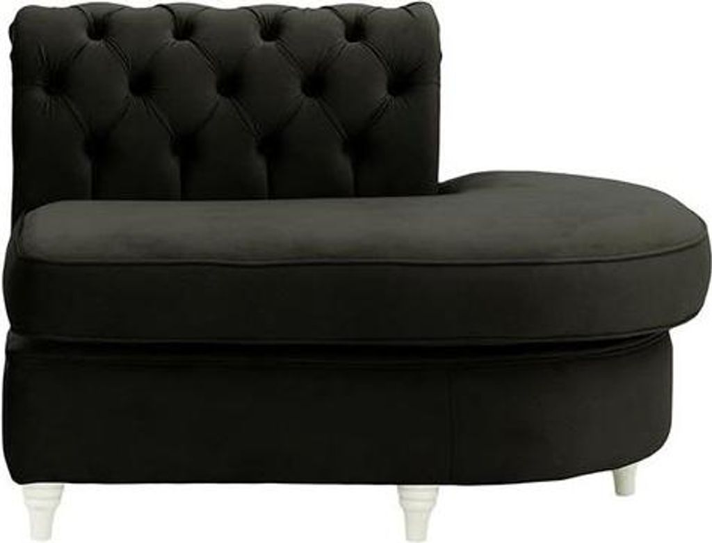 Chesterfield Modul - Abschlusselement rund, rechts (ECR)-Velluto 20-white