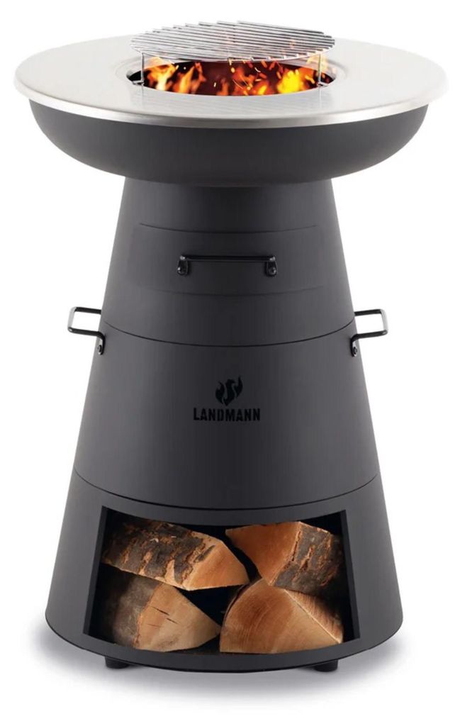LANDMANN Holzkohlegrill mit Edelstahlgrillplatte ** Zdjęcie produktu 