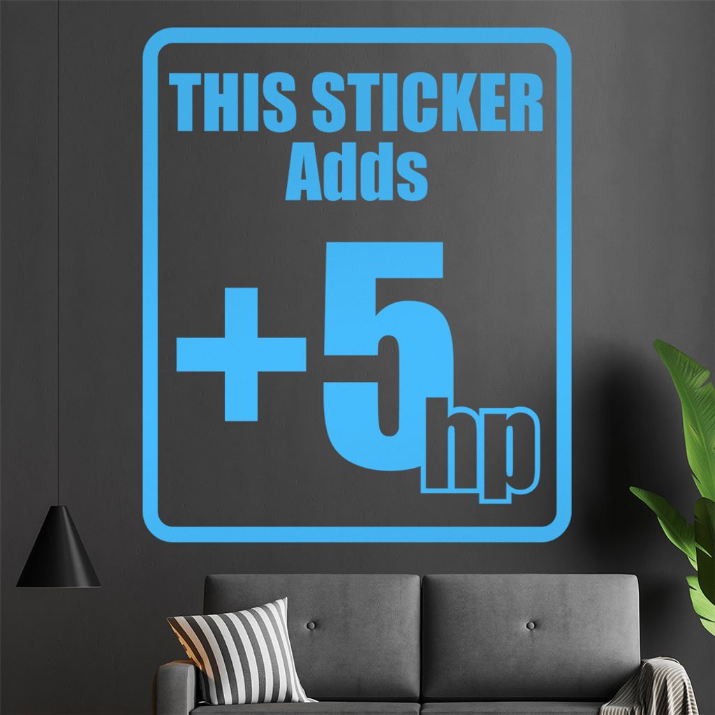 This Sticker adds +5hp Wandtattoo in 6 Größen - Wandaufkleber Wall Sticker - Dekoration, Küche, Wohnzimmer, Schlafzimmer, Badezimmer